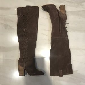 Carlos Santana Brown Suede Fringe Boot - OTK